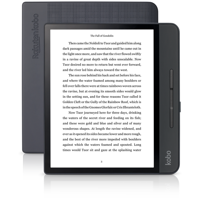 Front and back of Kobo Forma.