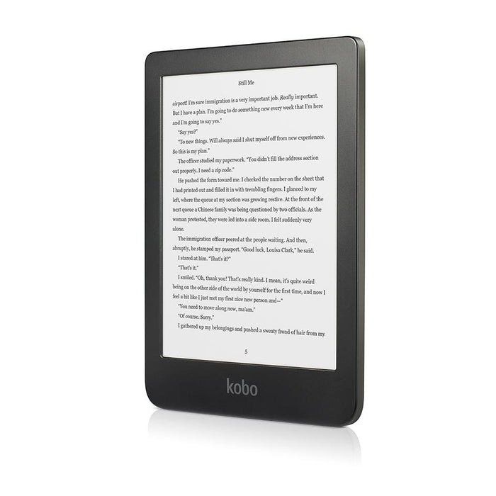 Kobo Clara HD angled view.