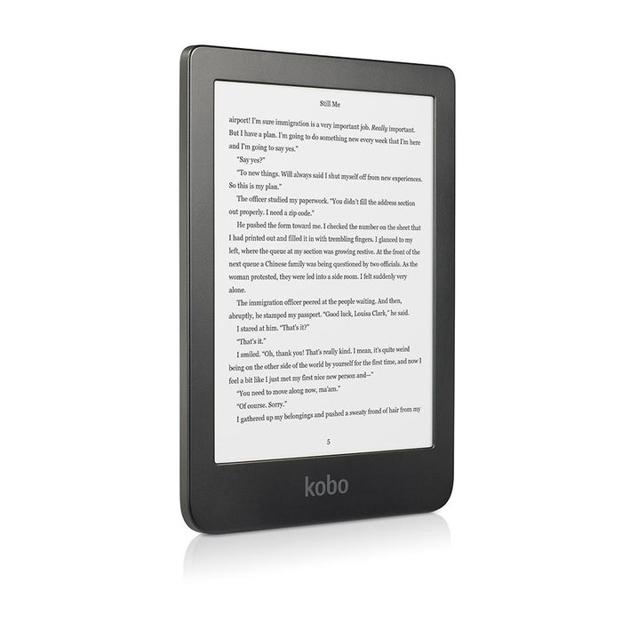 Kobo Clara HD angled view.